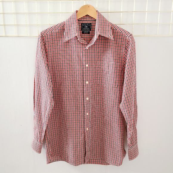 NWT Lucky Brand Dungarees Plaid Checkered Button Down Western Shirt - Picture 1 of 8